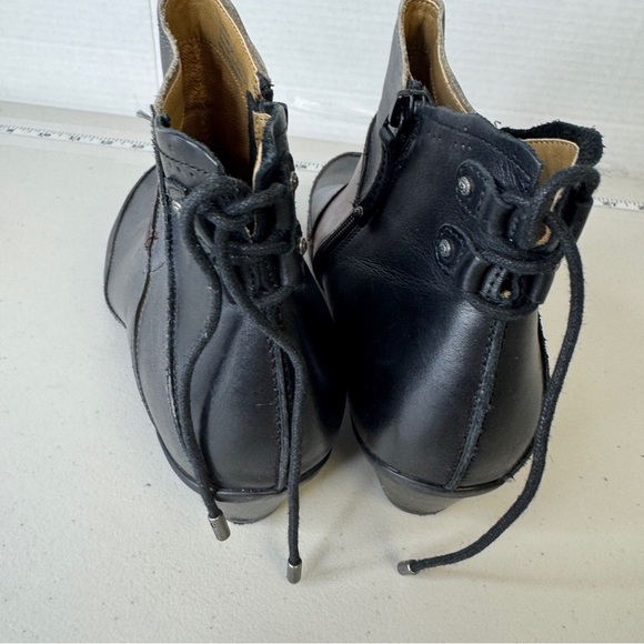 Aetrex Lagenlook Colorblock Leather Arch Support Comfort Ankle Boots Size 9M - Picture 5 of 13